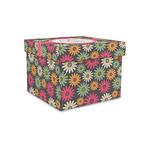 Daisies Gift Box with Lid - Canvas Wrapped - Small (Personalized)