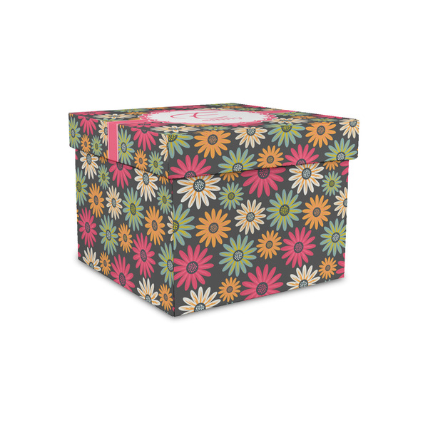 Custom Daisies Gift Box with Lid - Canvas Wrapped - Small (Personalized)