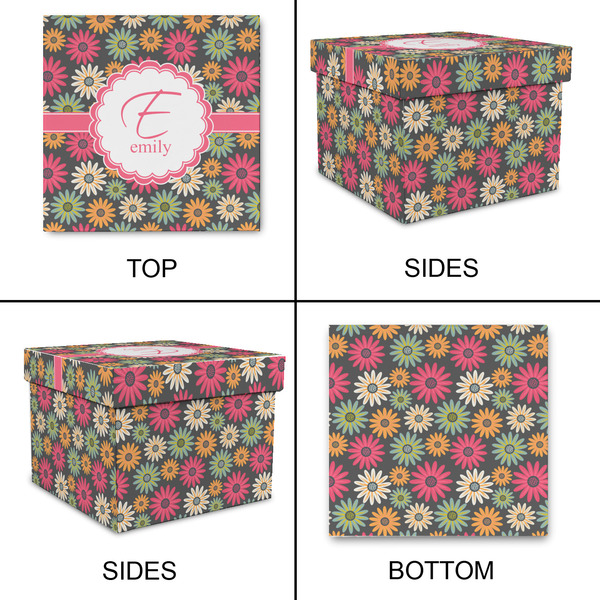 Daisies Gift Boxes with Lid - Canvas Wrapped - X-Large - Approval