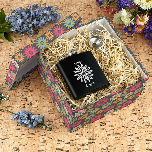 Daisies Gift Boxes with Lid - Canvas Wrapped - X-Large - In Context