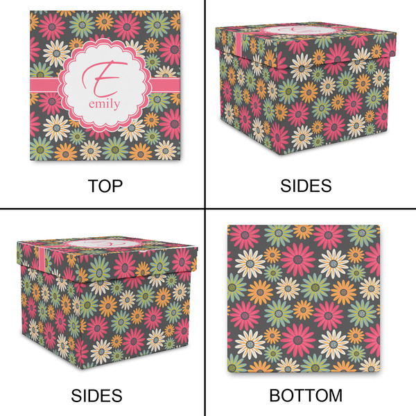 Daisies Gift Boxes with Lid - Canvas Wrapped - XX-Large - Approval