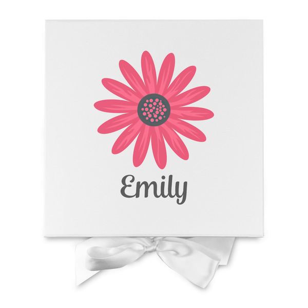 Daisies Gift Boxes with Magnetic Lid - White - Approval