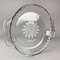Daisies Glass Pie Dish - FRONT