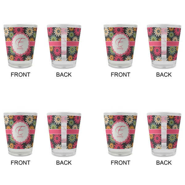 Daisies Glass Shot Glass - Standard - Set of 4 - APPROVAL