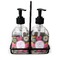 Daisies Glass Soap & Lotion Bottle Set (Personalized)