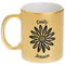 Daisies Metallic Gold Mug (Personalized)