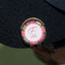 Daisies Golf Ball Marker Hat Clip - Gold - On Hat