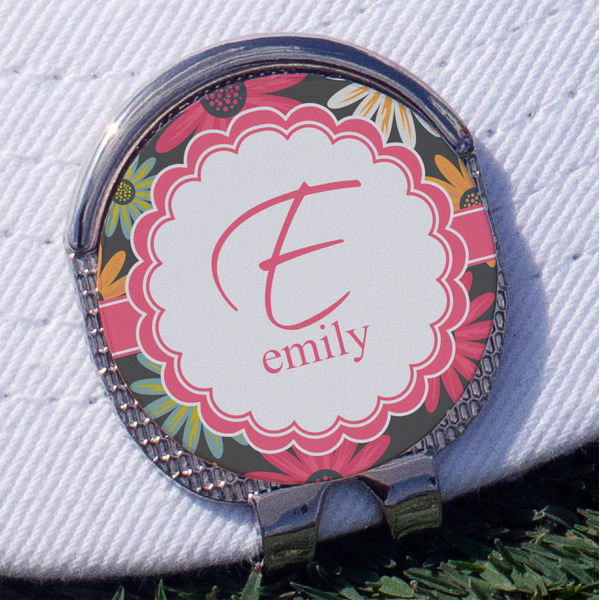 Custom Daisies Golf Ball Marker - Hat Clip