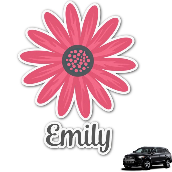 Custom Daisies Graphic Car Decal (Personalized)