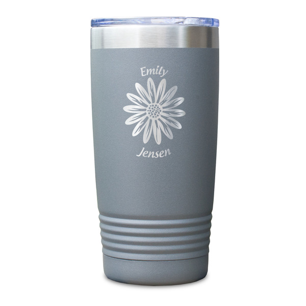 Daisies Gray Polar Camel Tumbler - 20oz - Single Sided - Approval