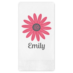 Daisies Guest Napkins - Full Color - Embossed Edge (Personalized)