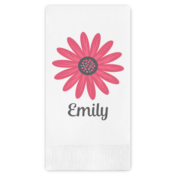 Custom Daisies Guest Paper Towels - Full Color (Personalized)