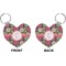 Daisies Heart Keychain (Front + Back)