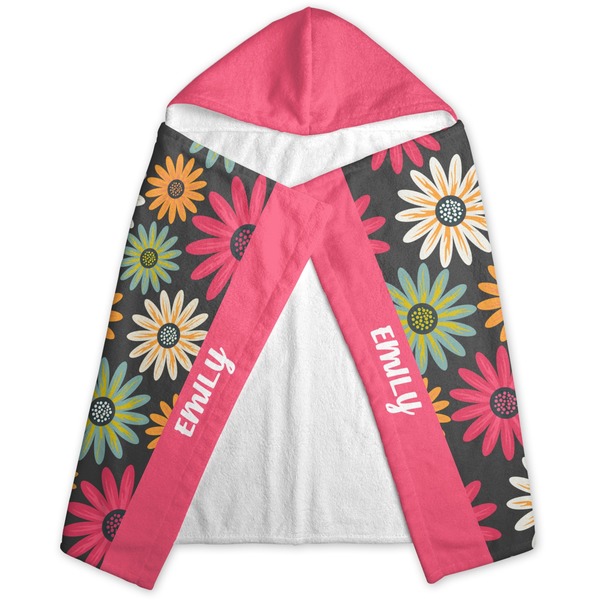 Daisies Hooded Towel - Folded