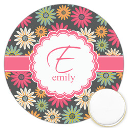 Daisies Printed Cookie Topper - 3.25" (Personalized)