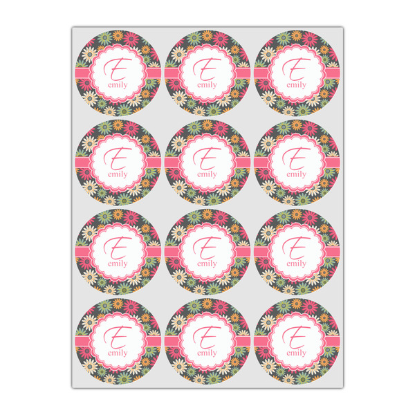 Daisies Icing Circle - Small - Set of 12