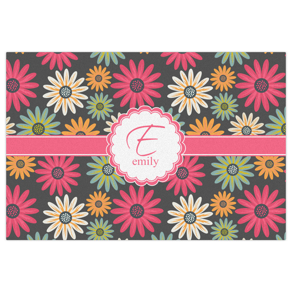 Daisies Indoor / Outdoor Rug - 2'x3' - Front Flat