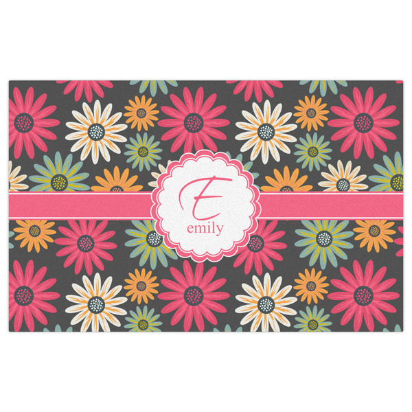 Daisies Indoor / Outdoor Rug - 5'x8' - Front Flat