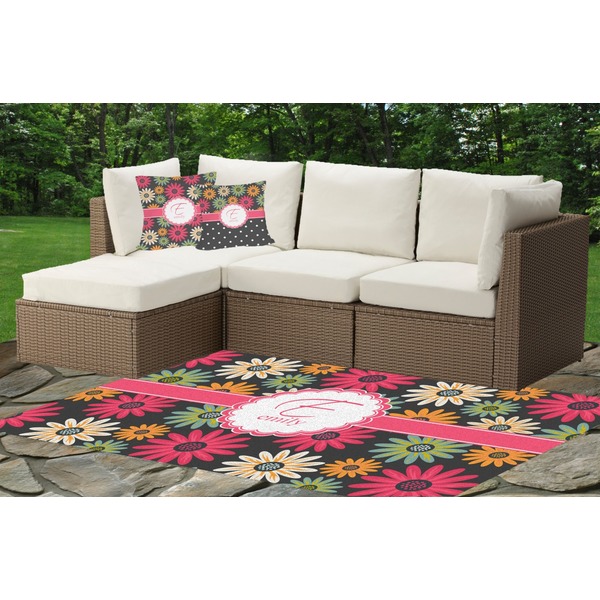 Daisies Outdoor Mat & Cushions