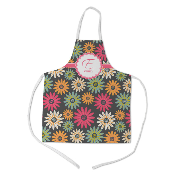Custom Daisies Kid's Apron w/ Name and Initial