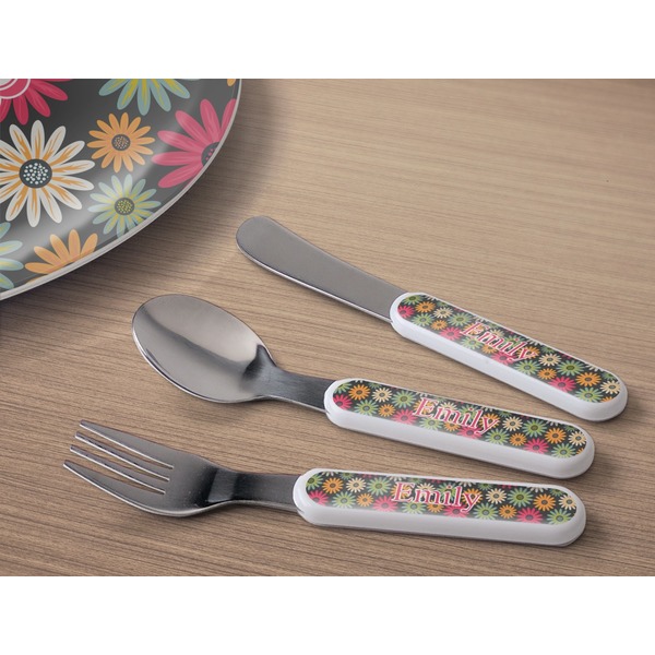 Daisies Kids Flatware w/ Plate