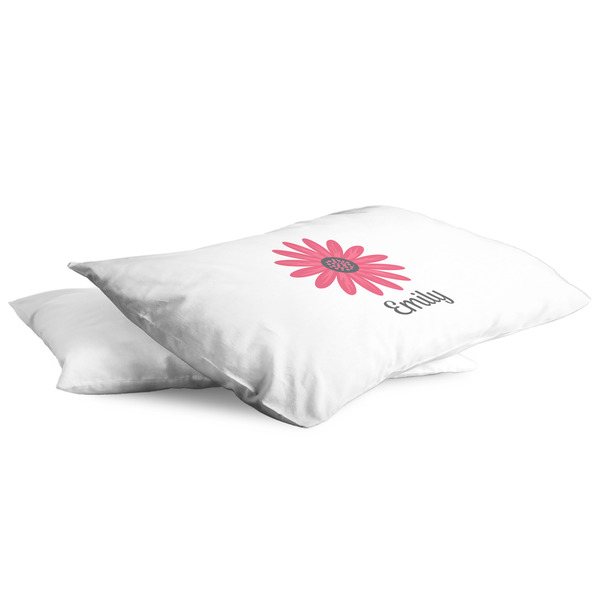 Daisies King Pillow Case - TWO (partial print)