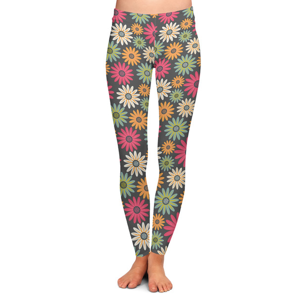 Custom Daisies Ladies Leggings - Extra Large