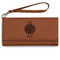 Daisies Ladies Wallet - Leather - Rawhide - Front View