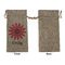 Daisies Large Burlap Gift Bags - Front Approval