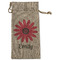 Daisies Large Burlap Gift Bags - Front