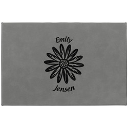 Daisies Large Gift Box w/ Engraved Leather Lid (Personalized)