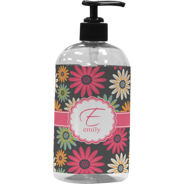 Custom Daisies Plastic Soap / Lotion Dispenser (Personalized)