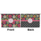 Daisies Large Zipper Pouch Approval (Front and Back)