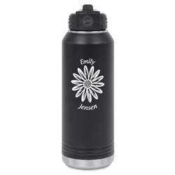 Daisies Water Bottles - Laser Engraved (Personalized)