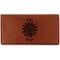 Daisies Leatherette Checkbook Holder - Double Sided (Personalized)