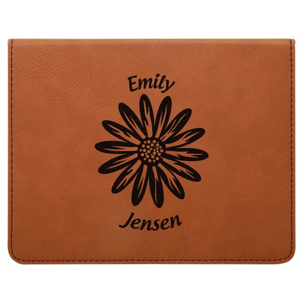 Daisies Leatherette 4-Piece Wine Tool Set Flat