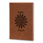 Daisies Leatherette Journal - Large - Double Sided (Personalized)