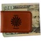 Daisies Leatherette Magnetic Money Clip - Single Sided (Personalized)