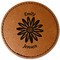 Daisies Faux Leather Iron On Patch - Round (Personalized)