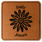 Daisies Faux Leather Iron On Patch - Square (Personalized)
