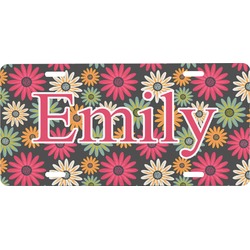 Daisies Front License Plate (Personalized)