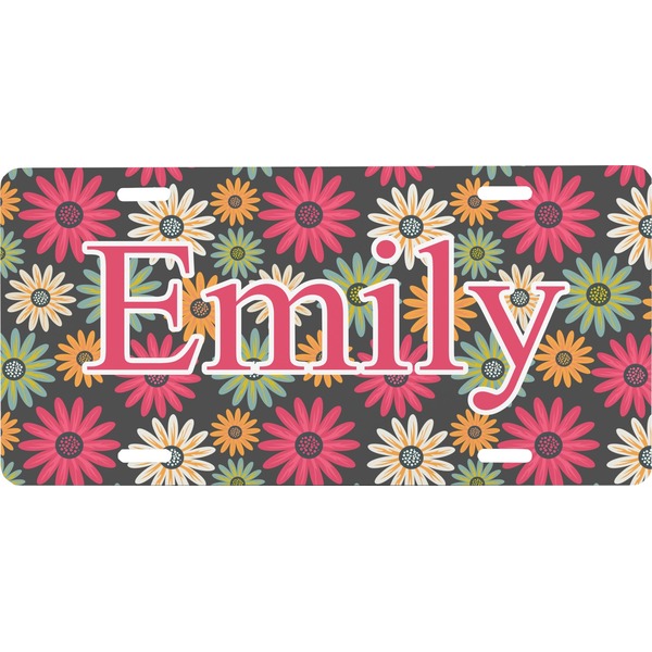 Custom Daisies Front License Plate (Personalized)
