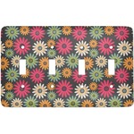 Daisies Light Switch Cover (4 Toggle Plate)