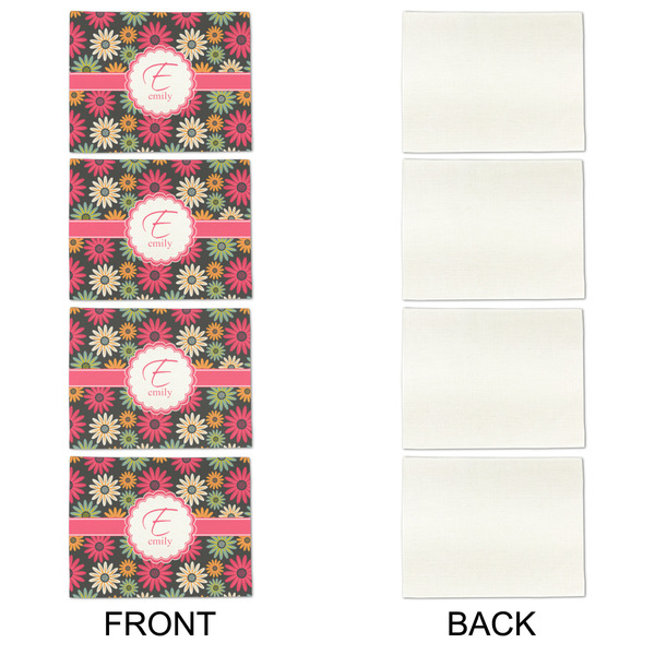 Daisies Linen Placemat - APPROVAL Set of 4 (single sided)
