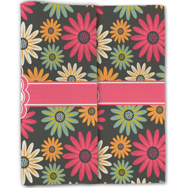 Daisies Linen Placemat - Folded Half (double sided)