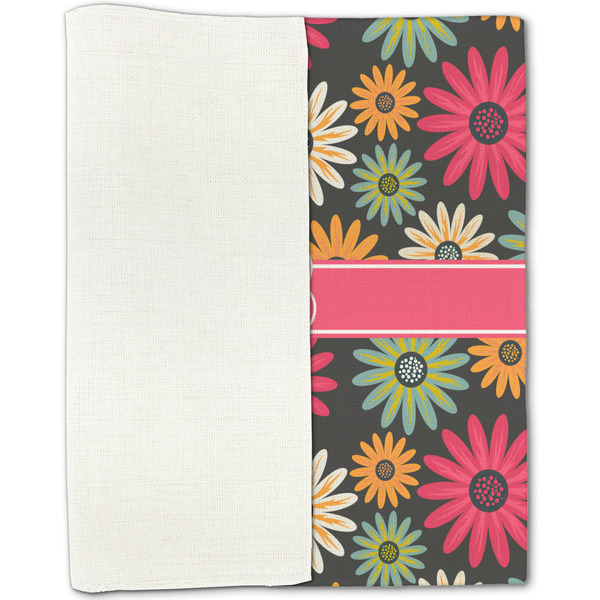 Daisies Linen Placemat - Folded Half