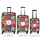 Daisies Luggage Bags all sizes - With Handle