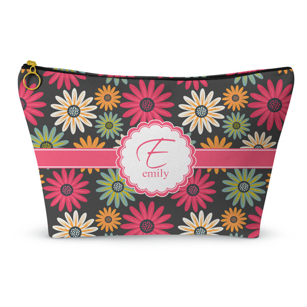 Custom Daisies Makeup Bag - Small - 8.5"x4.5" (Personalized)