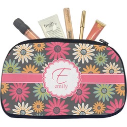 Daisies Makeup / Cosmetic Bag - Medium (Personalized)
