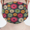 Daisies Mask - Pleated (new) Front View on Girl